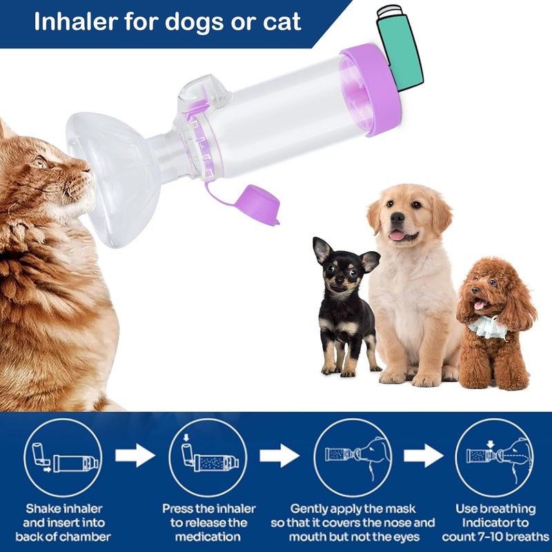 freespace Inhaler Aerosol Chamber for Dogs Inhaler Spacer for Giving Medicine to Your Pet-Helps Dog with Breathing & Delivering Medication Fits (for Dog) - Image 3
